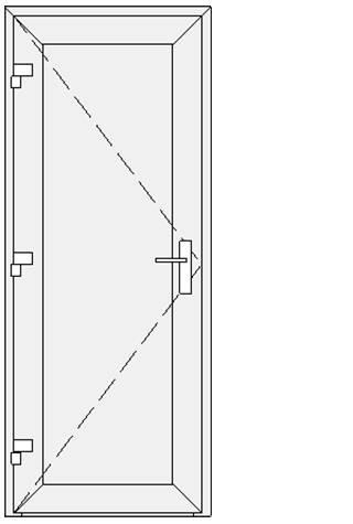 850x2400 rankena dešinėje
